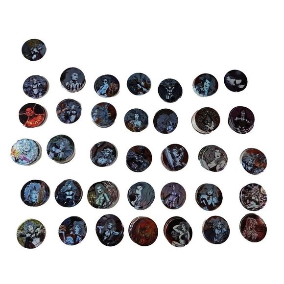 1995 Lady Death Pog Caps 36 Images 200 Total Pieces Krome Productions